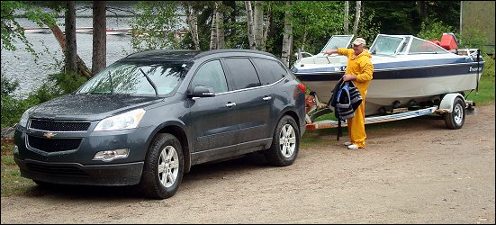 Vehicle and boat.